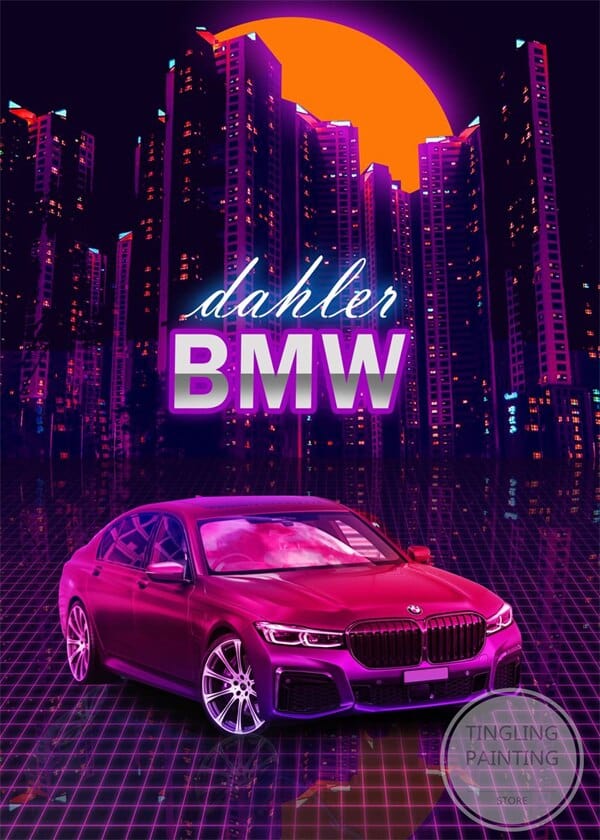 Customz Central BMW 1 Car Sci-Fi Metal Posters