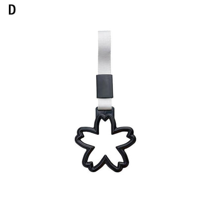 Customz Central Black Flower with White Strap Charm Attachment