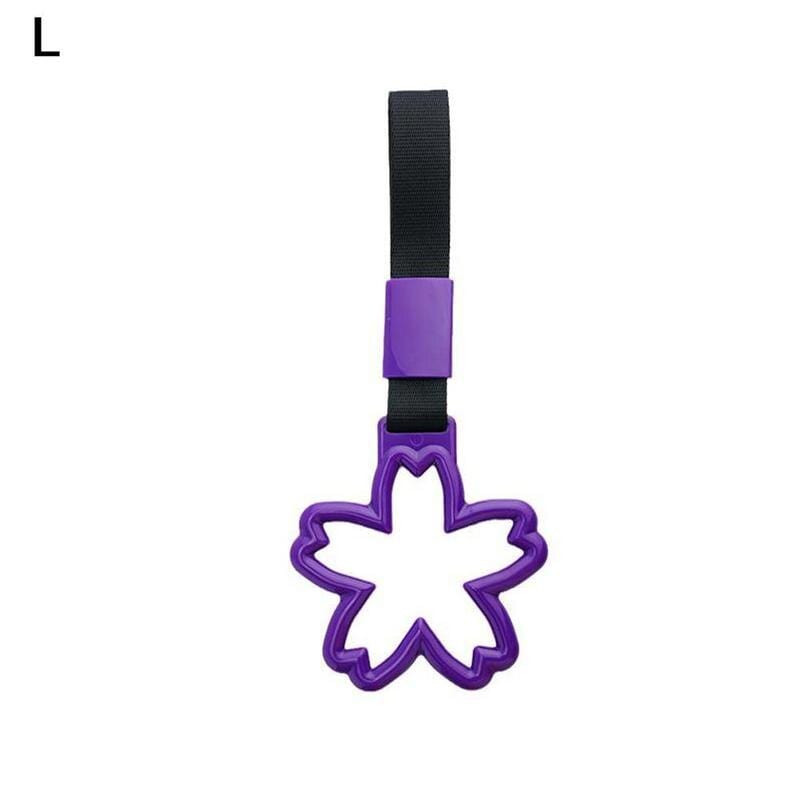 Customz Central Purple Flower with Black Strap Charm Attachment