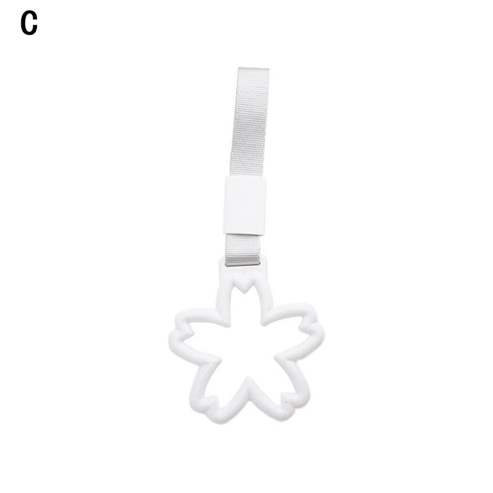 Customz Central White Flower with White Strap Charm Attachment