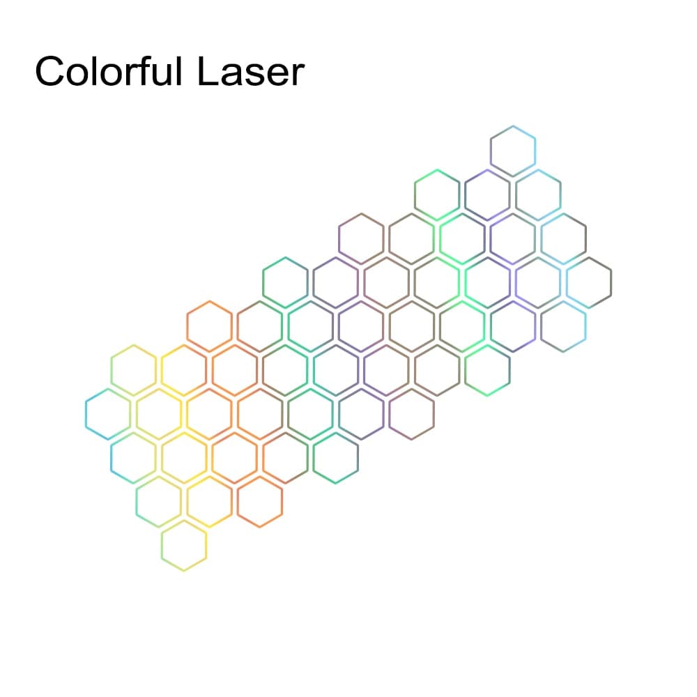 Customz Central Colorful Laser Honeycomb Style Decal