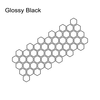 Customz Central Glossy Black Honeycomb Style Decal
