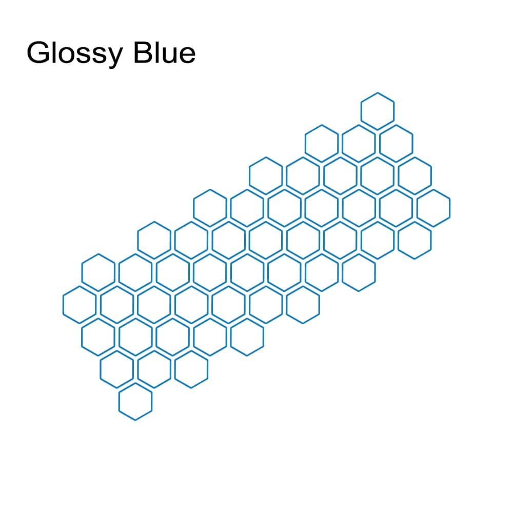 Customz Central Glossy Blue Honeycomb Style Decal