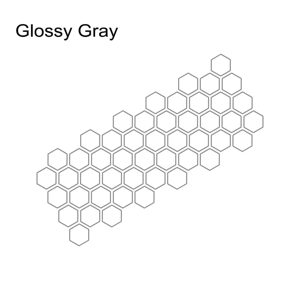 Customz Central Glossy Gray Honeycomb Style Decal