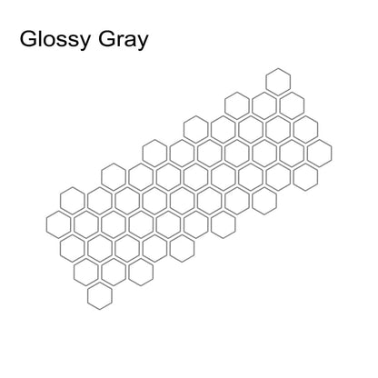 Customz Central Glossy Gray Honeycomb Style Decal