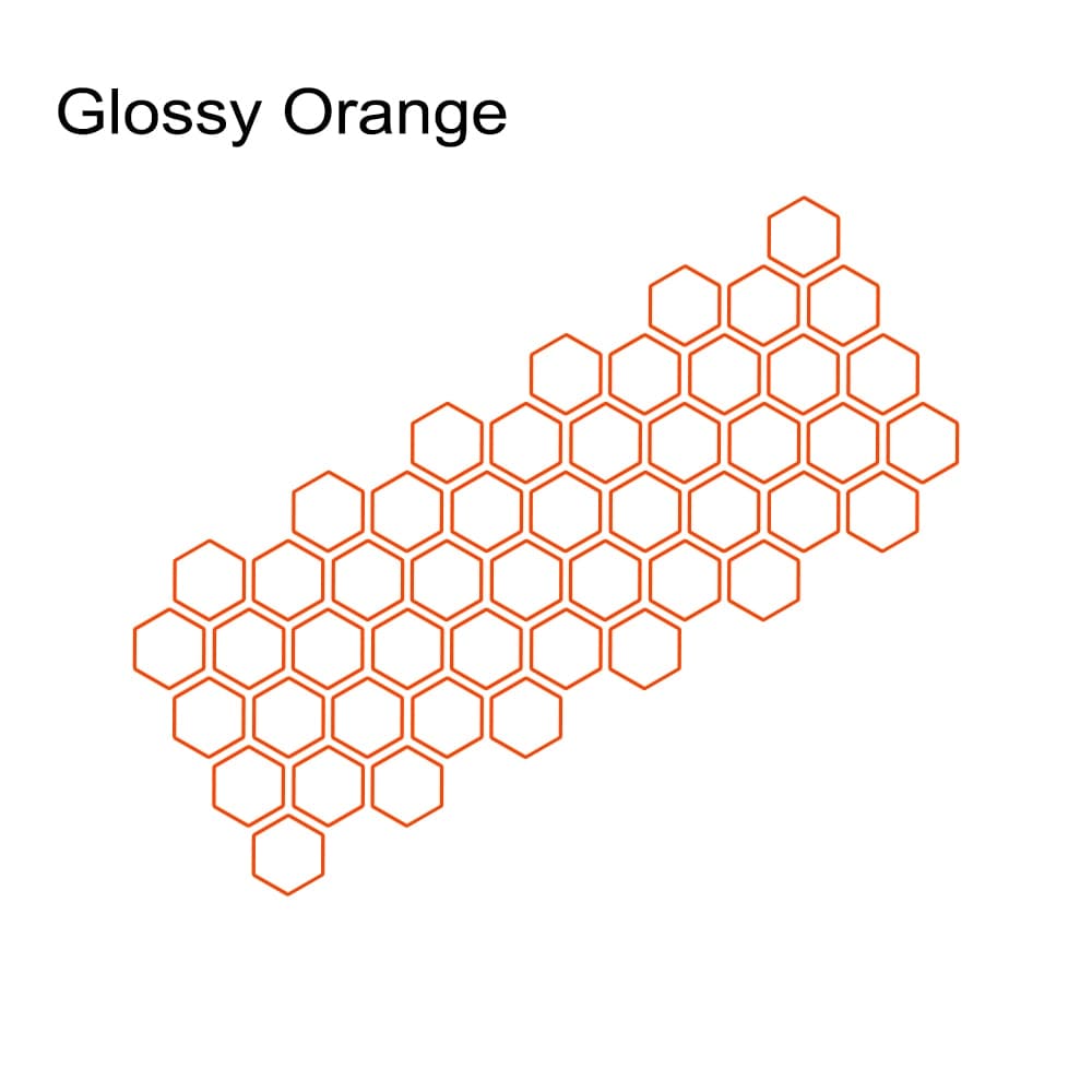 Customz Central Glossy Orange Honeycomb Style Decal