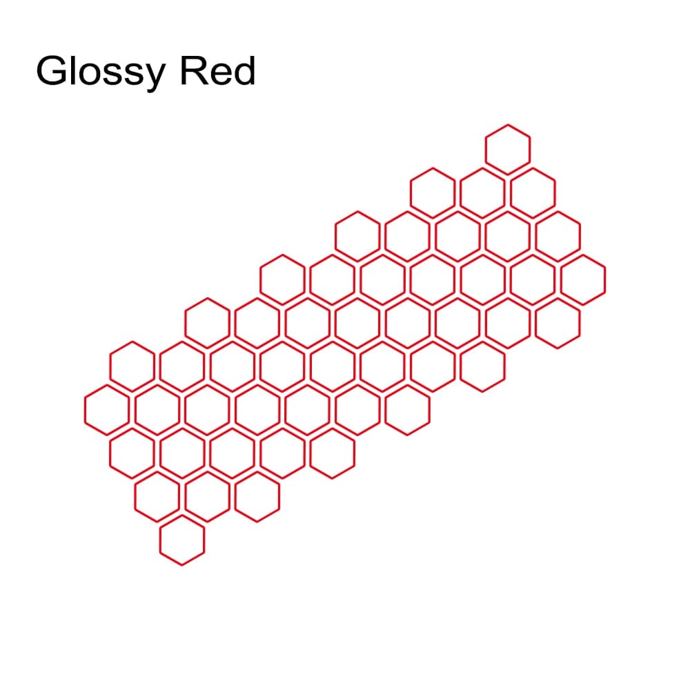 Customz Central Glossy Red Honeycomb Style Decal