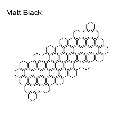 Customz Central Matt Black Honeycomb Style Decal