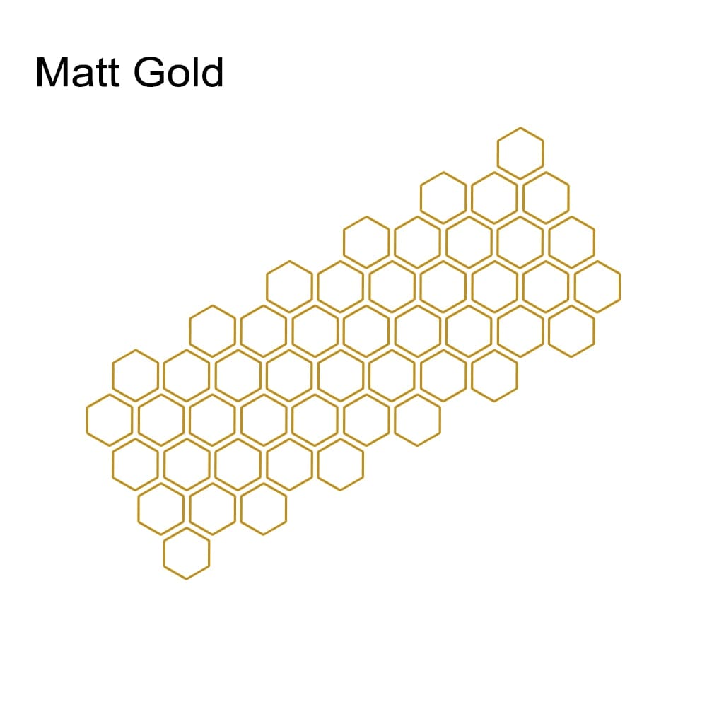 Customz Central Matt Gold Honeycomb Style Decal