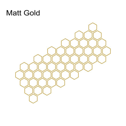 Customz Central Matt Gold Honeycomb Style Decal