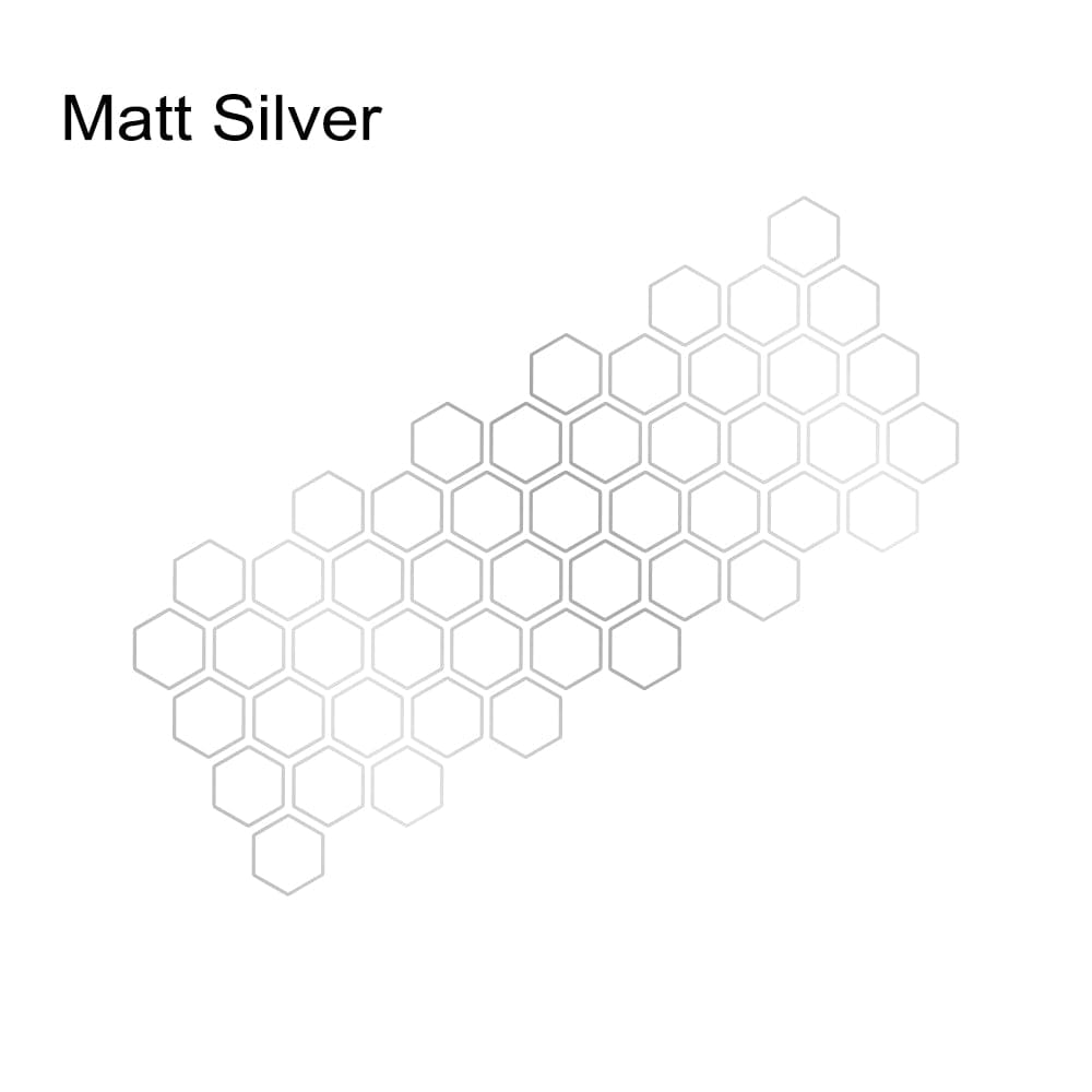 Customz Central Matt Sliver Honeycomb Style Decal