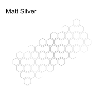 Customz Central Matt Sliver Honeycomb Style Decal