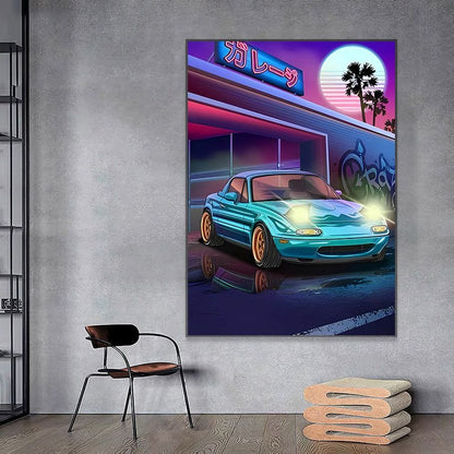 Customz Central Miata / A4 JDM Car Poster