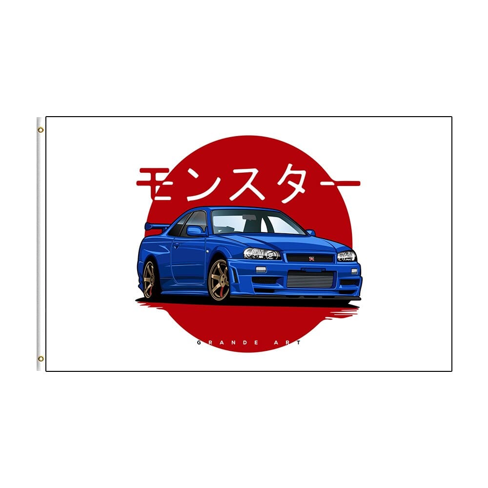 Customz Central C / 60 x 90cm JDM Racing Car Flag