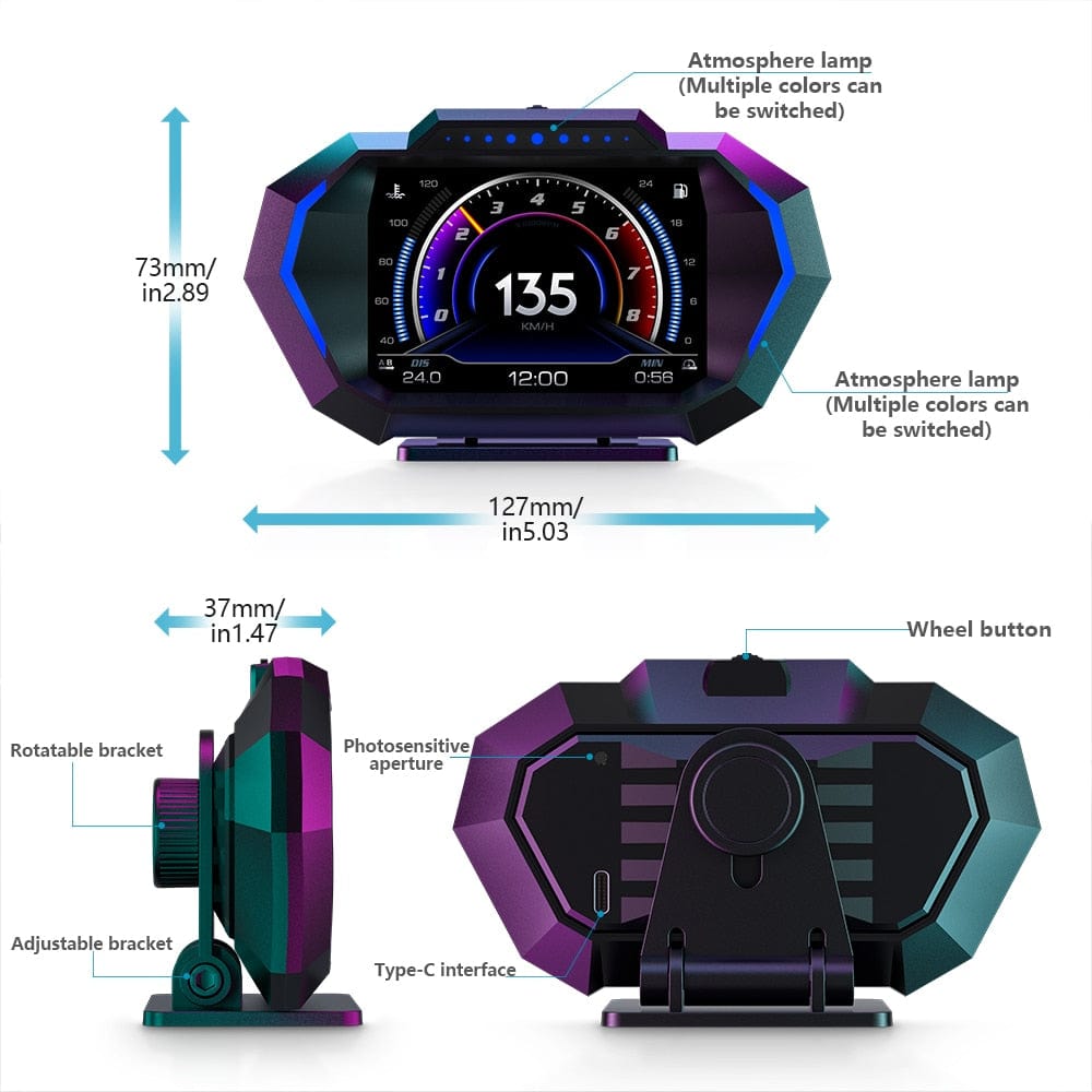 Customz Central LCD Instrument Panel