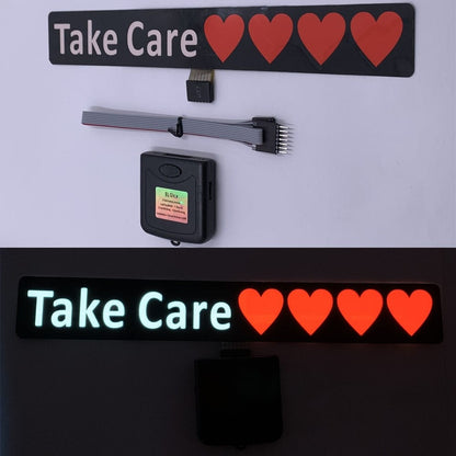 Customz Central Take Care LED Window Sticker