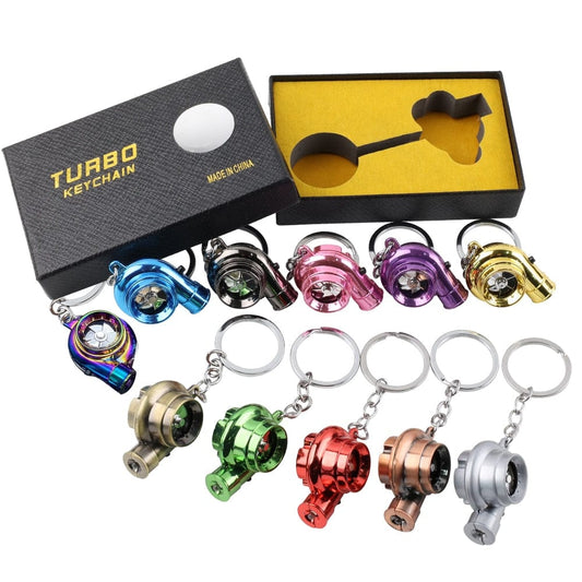 Customz Central Mini LED Whistling Turbocharger keychain