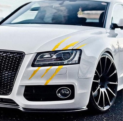 Customz Central 0 Yellow / 2PCS Reflective Scratch Marks Decal