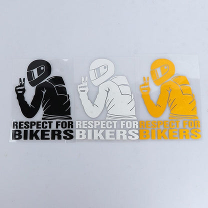 Customz Central Respect For Bikers Sticker