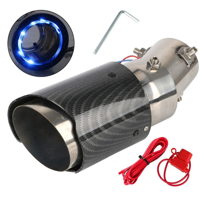 Customz Central 0 Blue / Curved Universal LED Exhaust