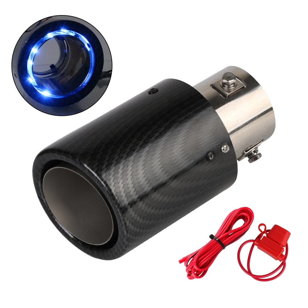 Customz Central 0 Blue / Straight Universal LED Exhaust
