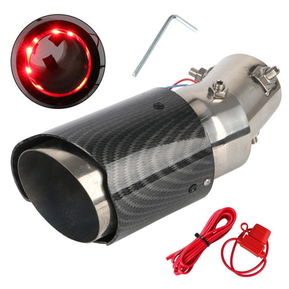 Customz Central 0 Red / Curved Universal LED Exhaust