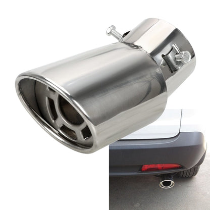 Customz Central 0 Silver / Diagonal Universal LED Exhaust